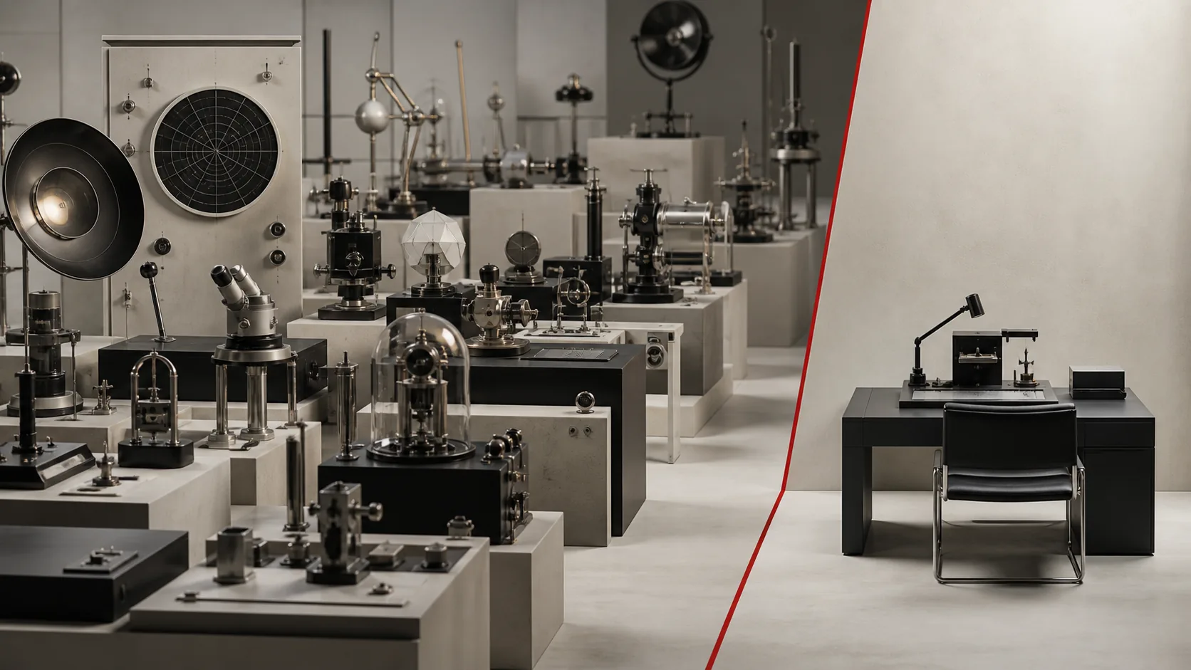 Different security instruments surrounding a compact local evidence workstation.